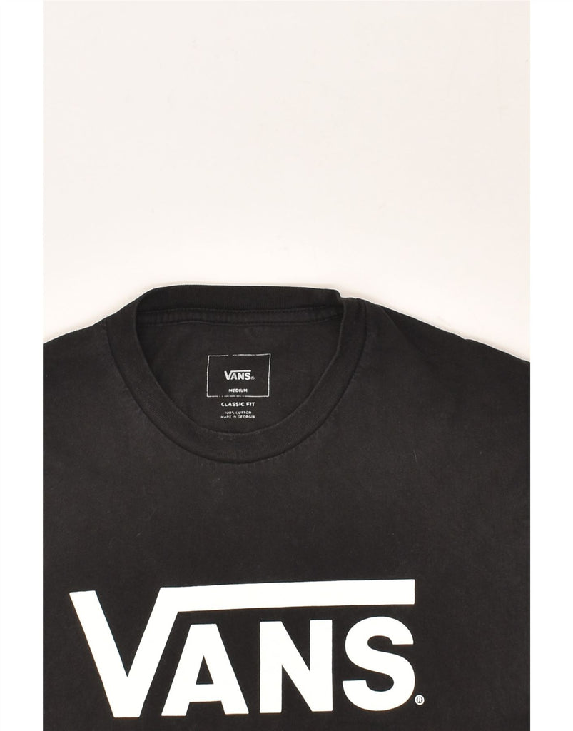 VANS Mens Classic Fit Graphic T-Shirt Top Medium Black Cotton | Vintage Vans | Thrift | Second-Hand Vans | Used Clothing | Messina Hembry 