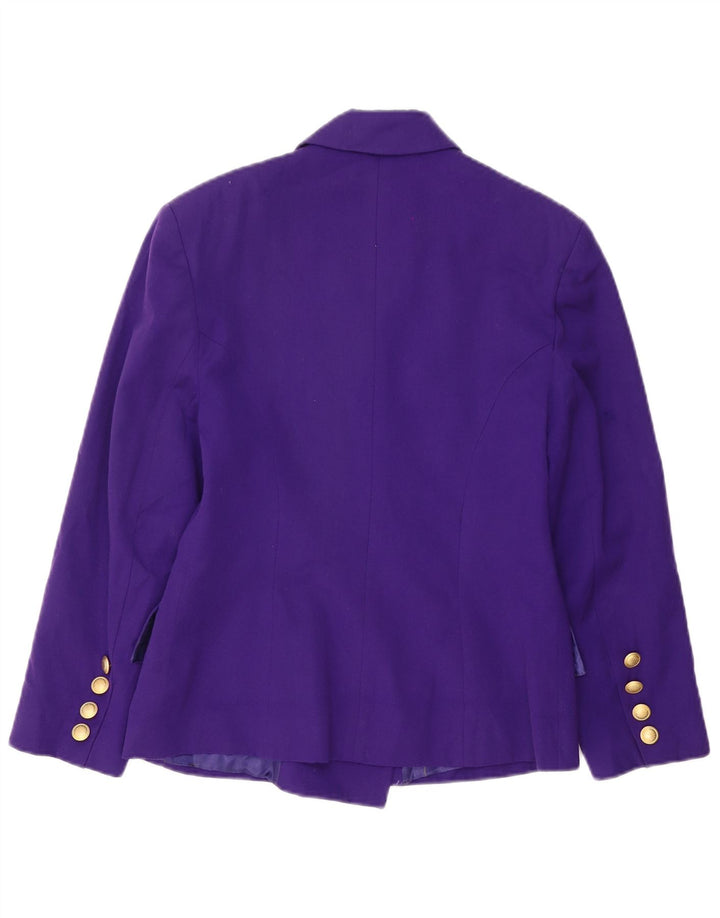 ROCCOBAROCCO Womens Double Breasted Blazer Jacket IT 42 Medium Purple