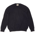 Marks & Spencer Mens Crew Neck Jumper Sweater XL Navy Blue Cotton