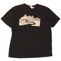 Adidas Mens Graphic T-Shirt Top Large Black Cotton