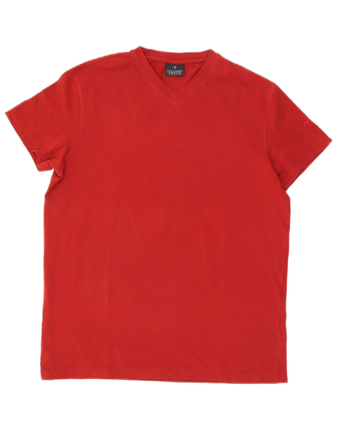 Trussardi Jeans Mens T-Shirt Top Medium Red