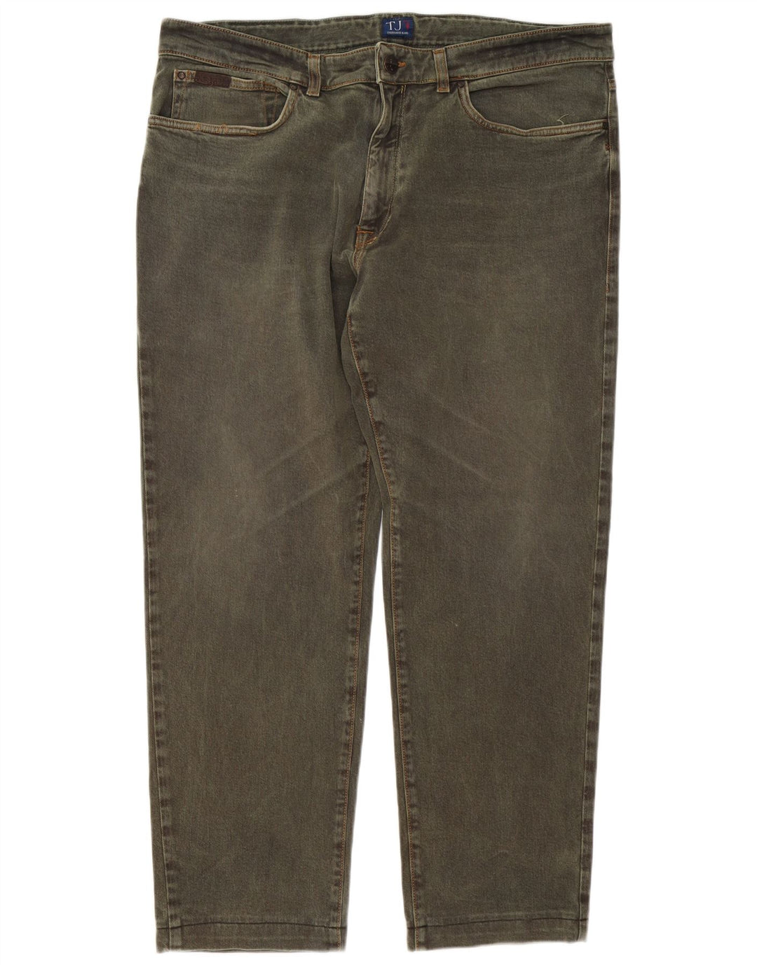 Trussardi Mens Tapered Jeans W40 L29 Green