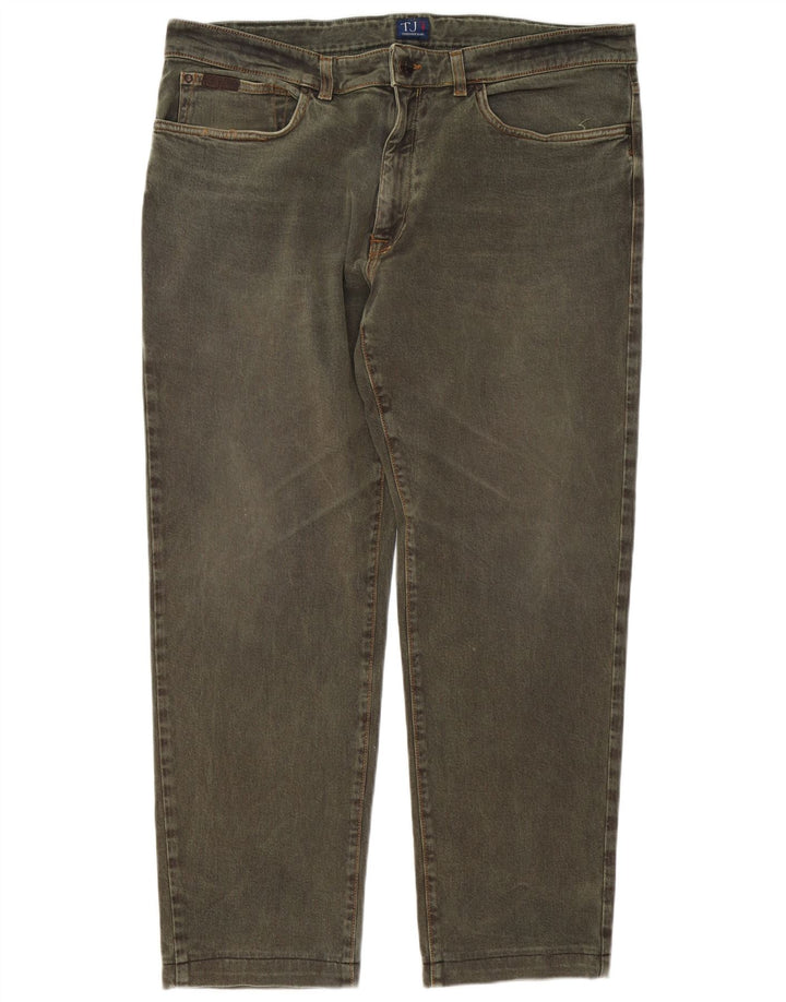 Trussardi Mens Tapered Jeans W40 L29 Green