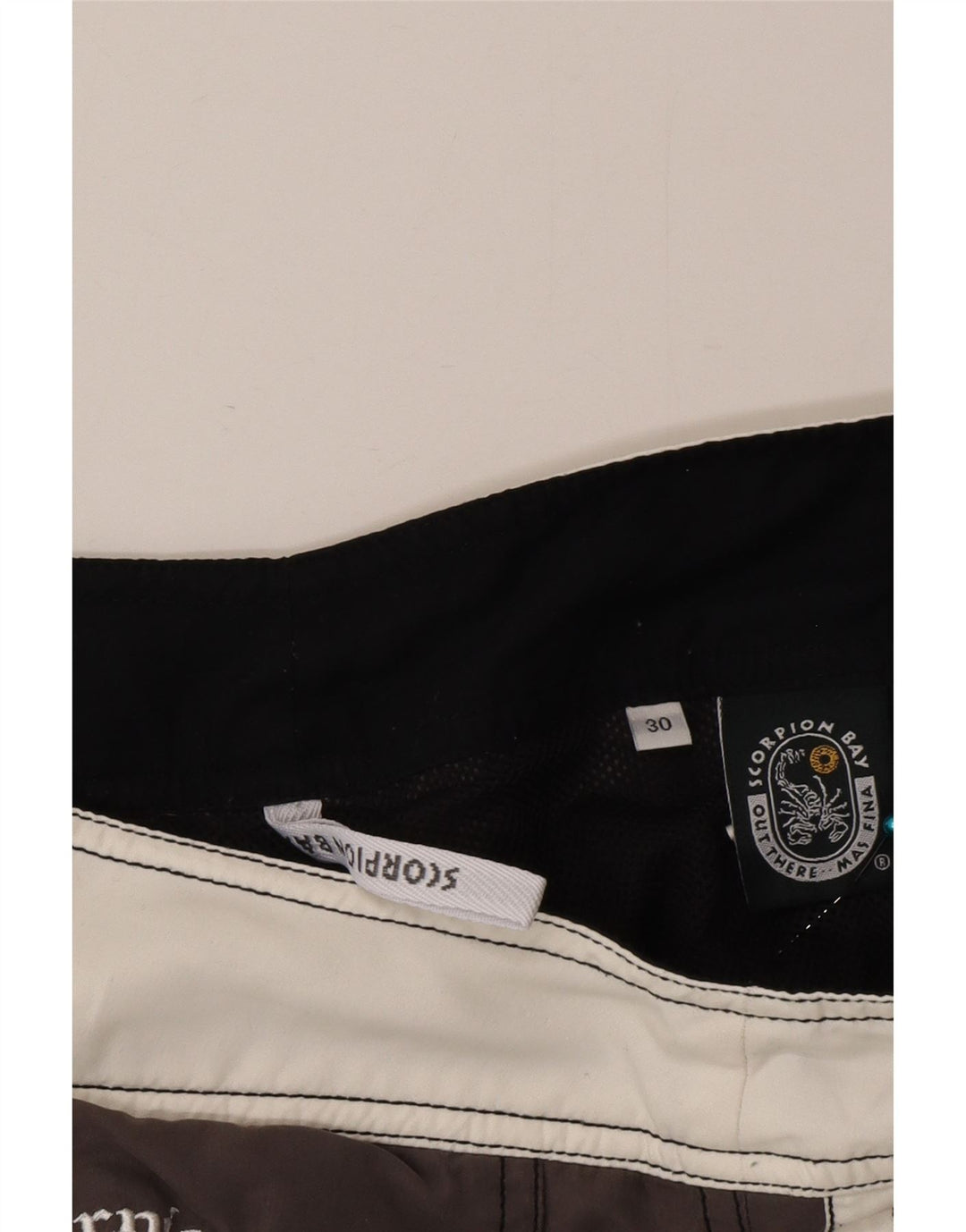 Scorpion Bay Mens Graphic Swimming Shorts Medium Grey Colourblock