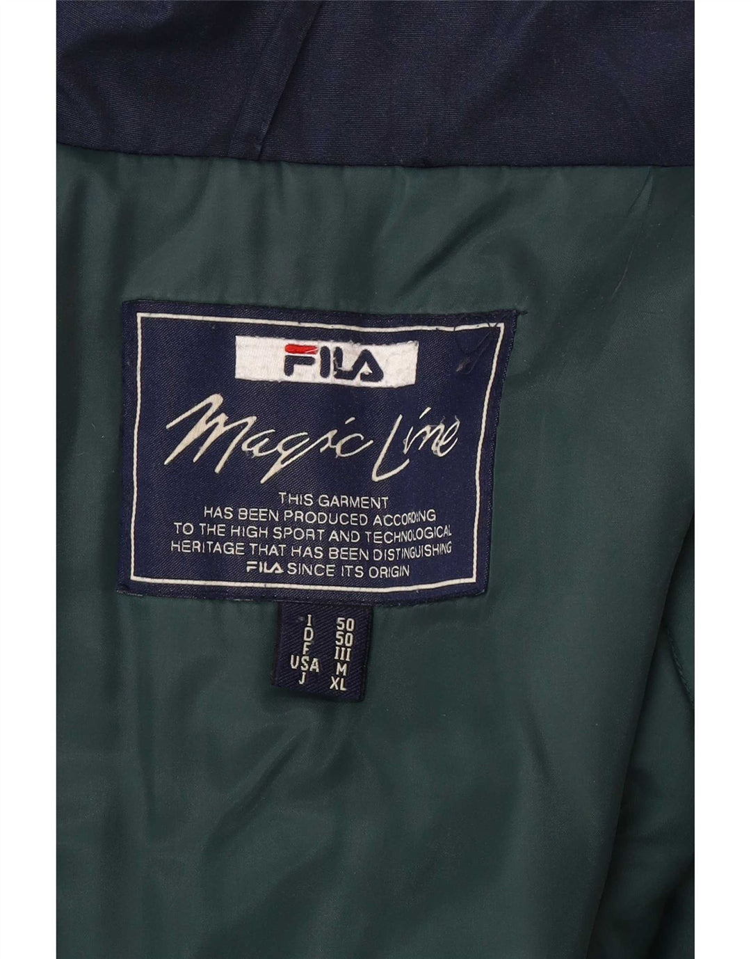 Fila Mens Utility Jacket IT 50 Large Navy Blue