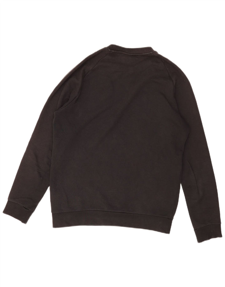 Adidas Mens Loose Fit Sweatshirt Jumper Small Black Cotton