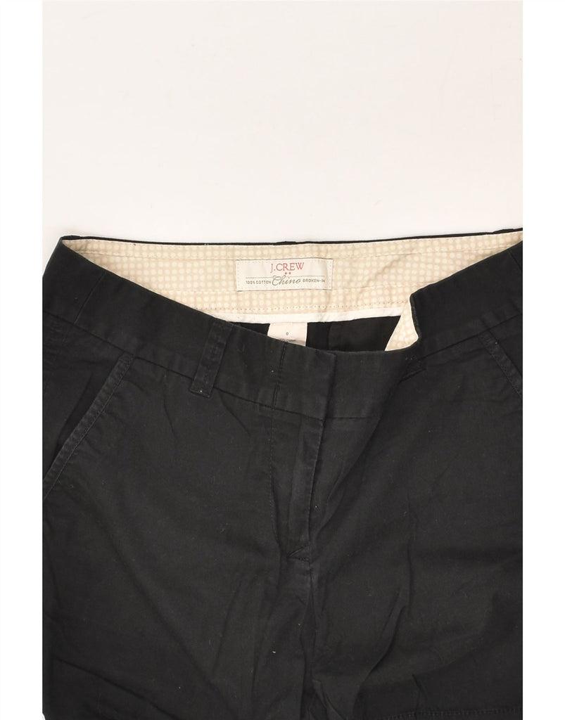 J. CREW Womens Broken In Chino Shorts US 0 2XS W28 Black Cotton | Vintage J. Crew | Thrift | Second-Hand J. Crew | Used Clothing | Messina Hembry 