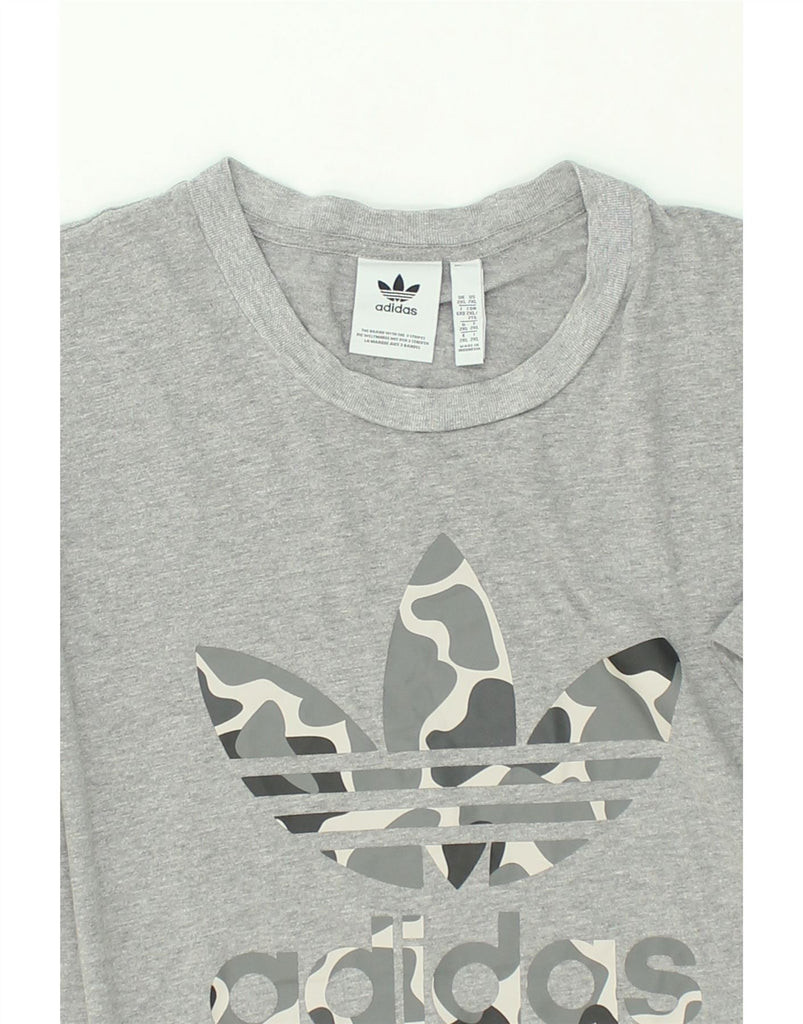 ADIDAS Mens Graphic T-Shirt Top 2XL Grey Cotton | Vintage Adidas | Thrift | Second-Hand Adidas | Used Clothing | Messina Hembry 