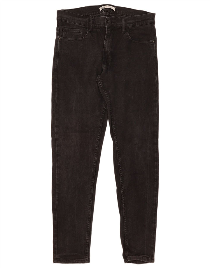 Zara Mens Slim Jeans EU 44 Large W34 L31 Black
