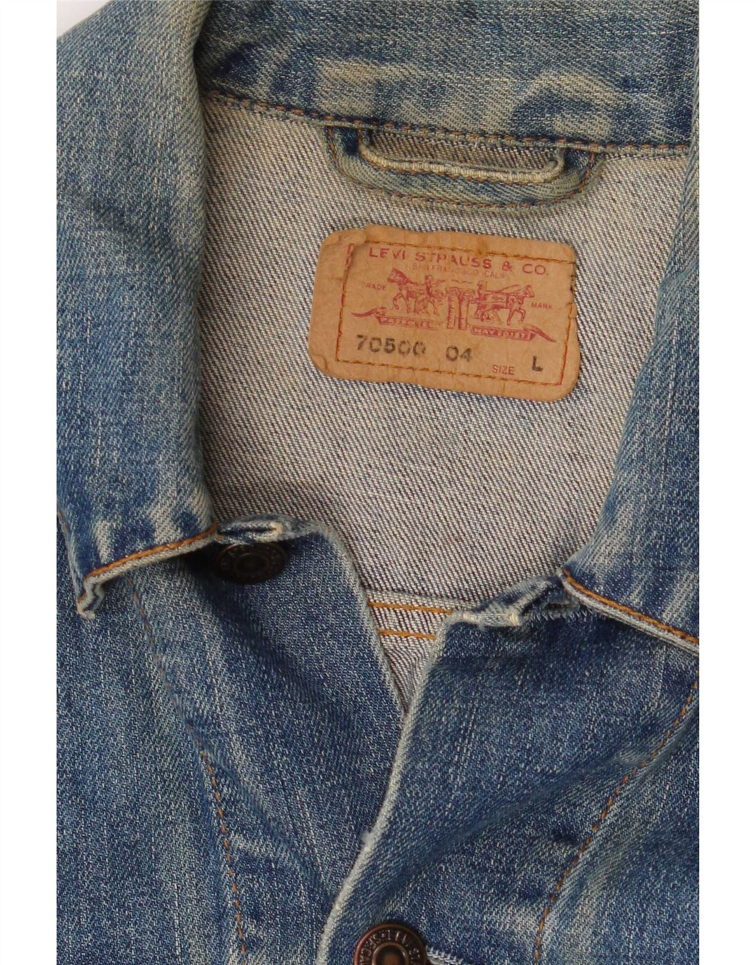Levi's Mens Denim Jacket UK 40 Large Blue Cotton