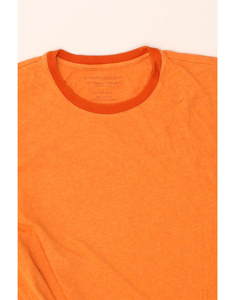 BANANA REPUBLIC Mens T-Shirt Top Large Orange Cotton | Vintage Banana Republic | Thrift | Second-Hand Banana Republic | Used Clothing | Messina Hembry 