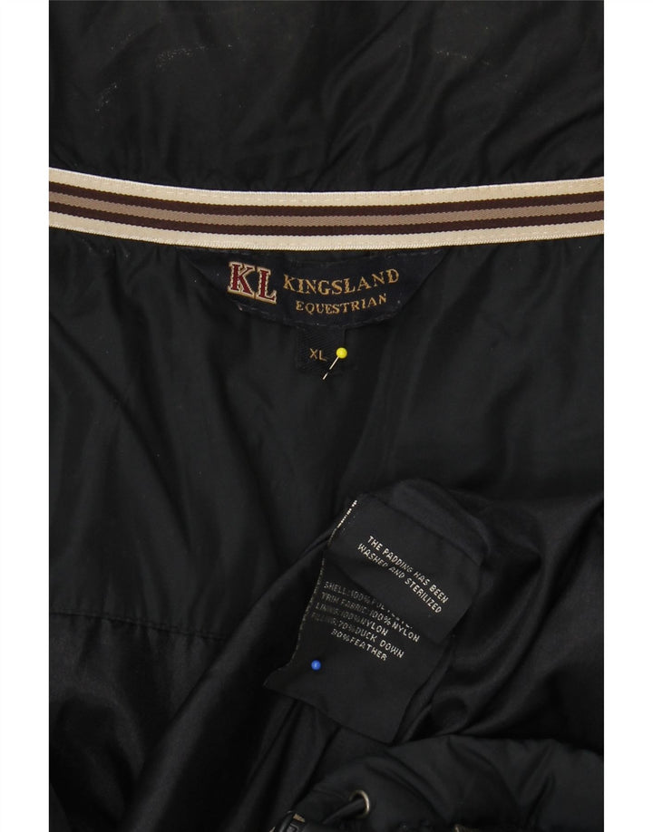 KINGSLAND Mens Padded Jacket UK 42 XL Navy Blue Colourblock Polyester