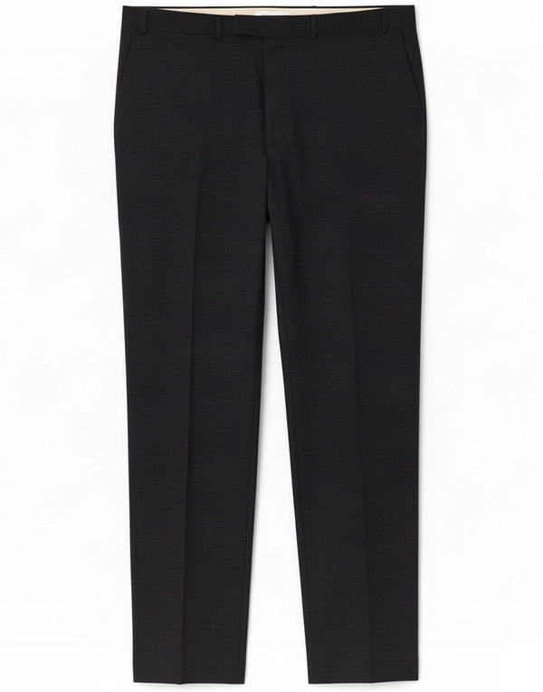 Marks & Spencer Mens Suit Trousers W40 L33 Navy Blue Houndstooth