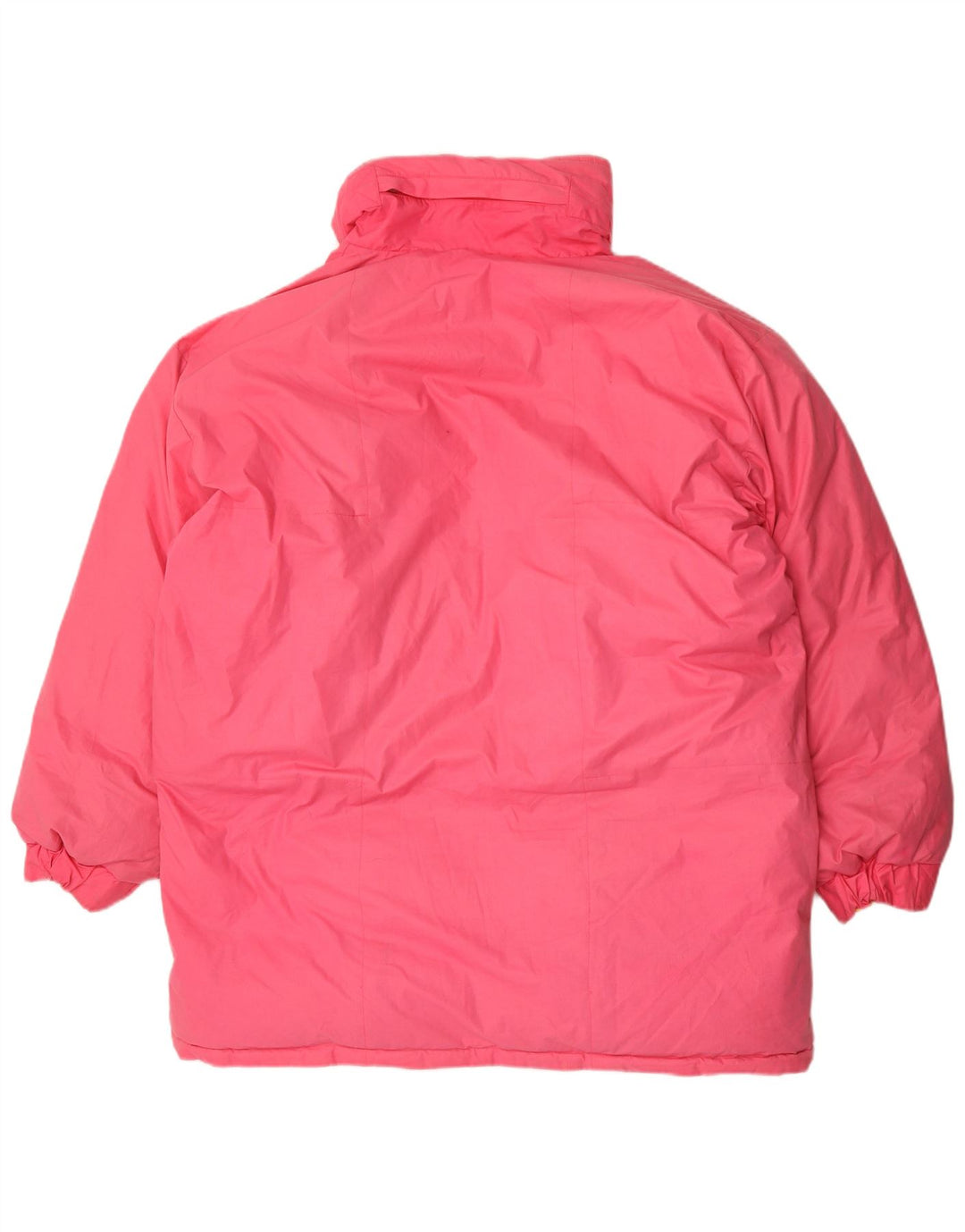 Vintage Mens Hooded Padded Coat UK 42 XL Pink Polyester