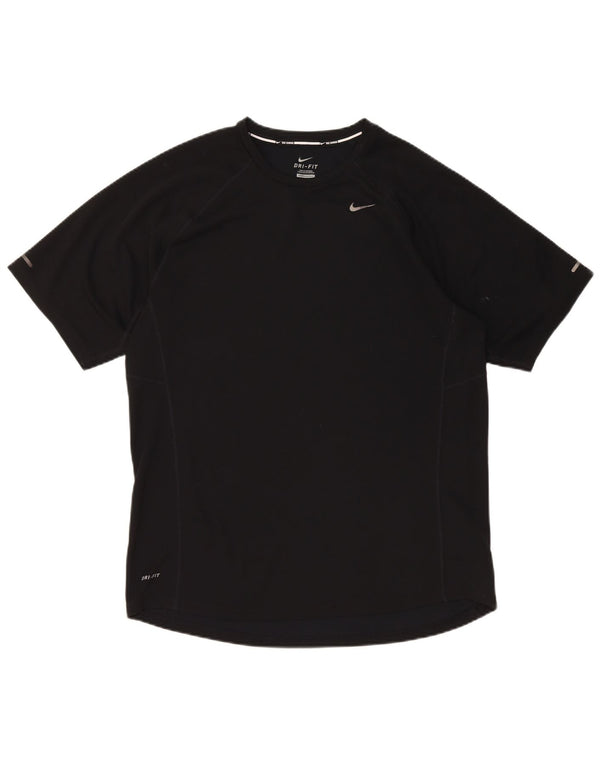 Nike Mens Dri Fit T-Shirt Top Large Black Polyester
