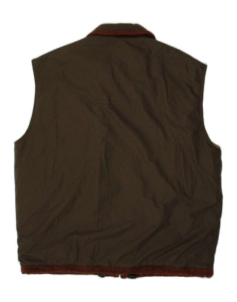 NAVIGARE Mens Gilet UK 40 Large Brown Vintage Navigare and Second-Hand Navigare from Messina Hembry 