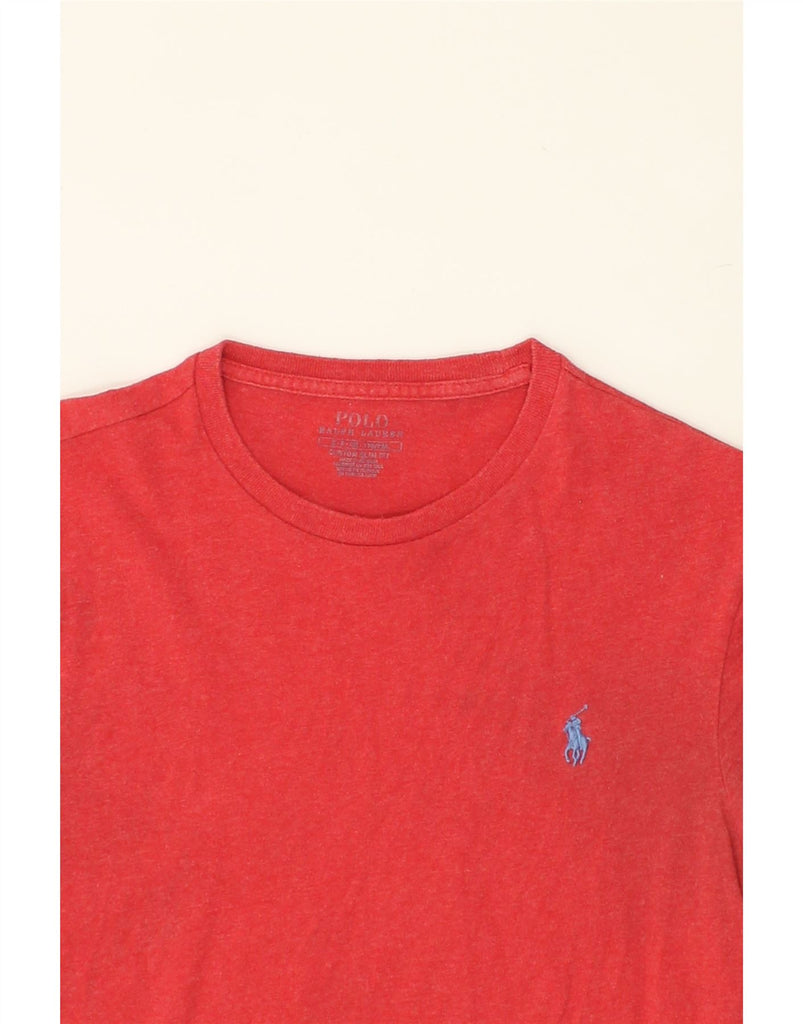 POLO RALPH LAUREN Mens T-Shirt Top Small Red Cotton | Vintage Polo Ralph Lauren | Thrift | Second-Hand Polo Ralph Lauren | Used Clothing | Messina Hembry 