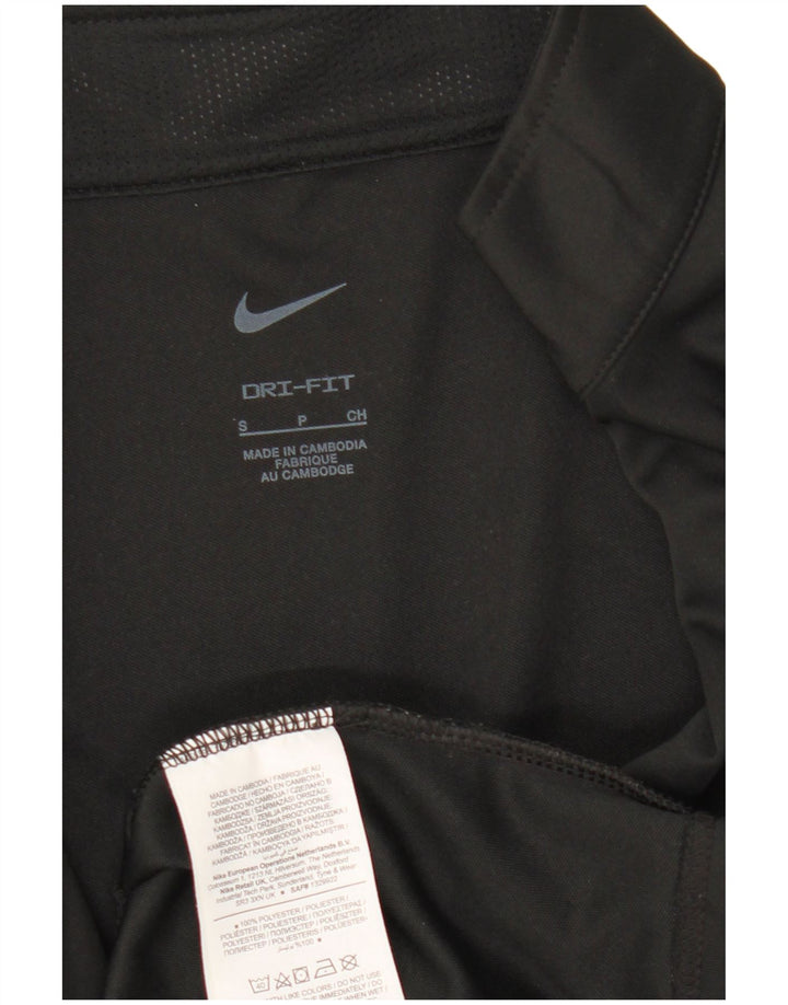 Nike Mens Dri Fit Loose Fit Tracksuit Top Jacket Small Black Polyester