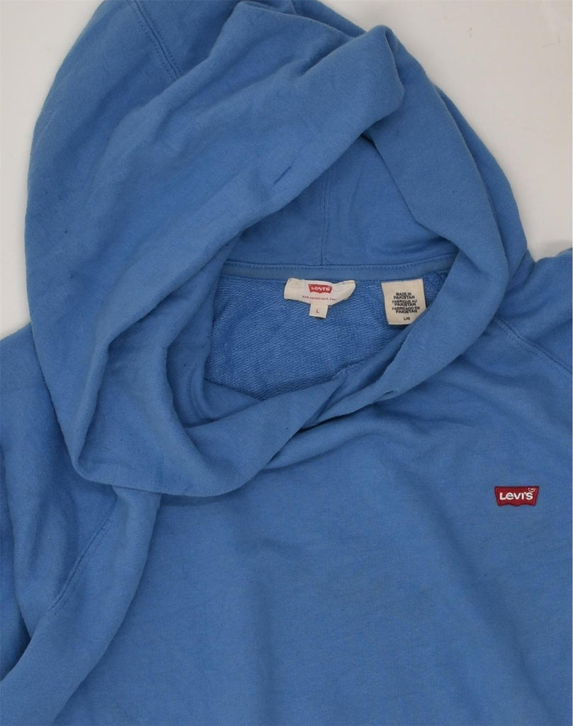 LEVI'S Mens Hoodie Jumper Large Blue Cotton | Vintage Levi's | Thrift | Second-Hand Levi's | Used Clothing | Messina Hembry 