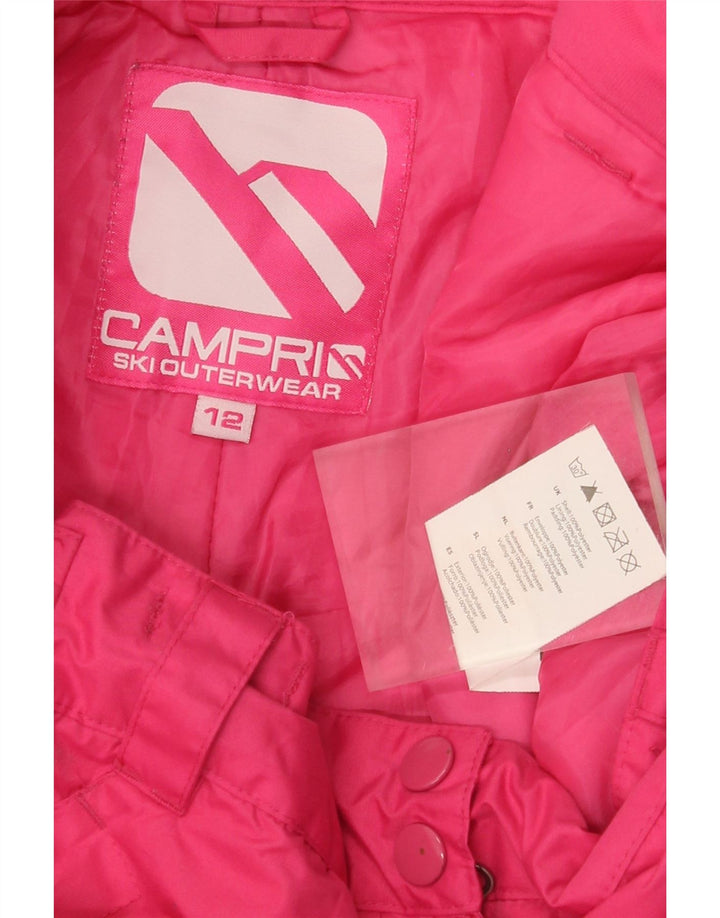 CAMPRI Womens High Waist Ski Trousers UK 12 Medium   Pink Polyester