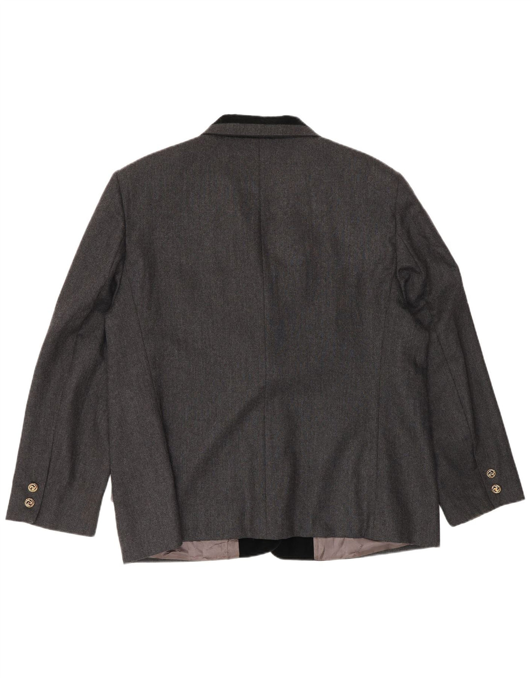 Roccobarocco Womens 3 Button Blazer Jacket UK 18 XL Grey Colourblock Wool