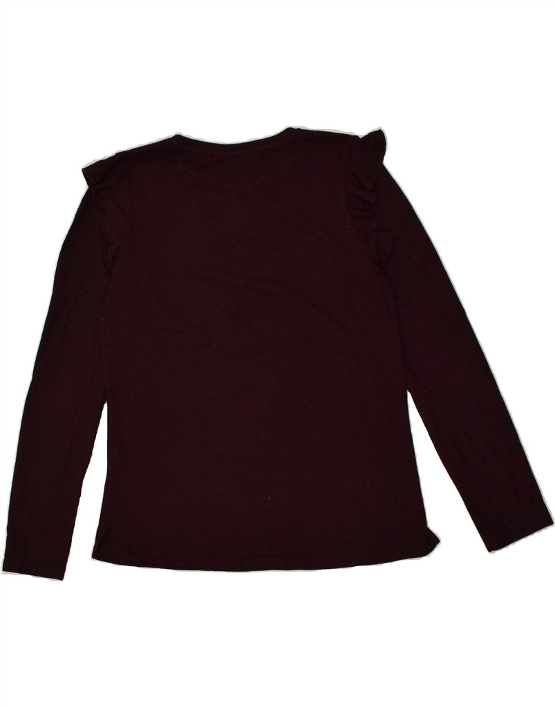 OASIS Womens Crew Neck Jumper Sweater UK 12 Medium Burgundy Viscose | Vintage Oasis | Thrift | Second-Hand Oasis | Used Clothing | Messina Hembry 