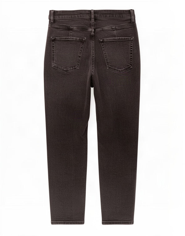 Marks & Spencer Womens Mom Tapered Jeans UK 8 Small W26 L25 Black