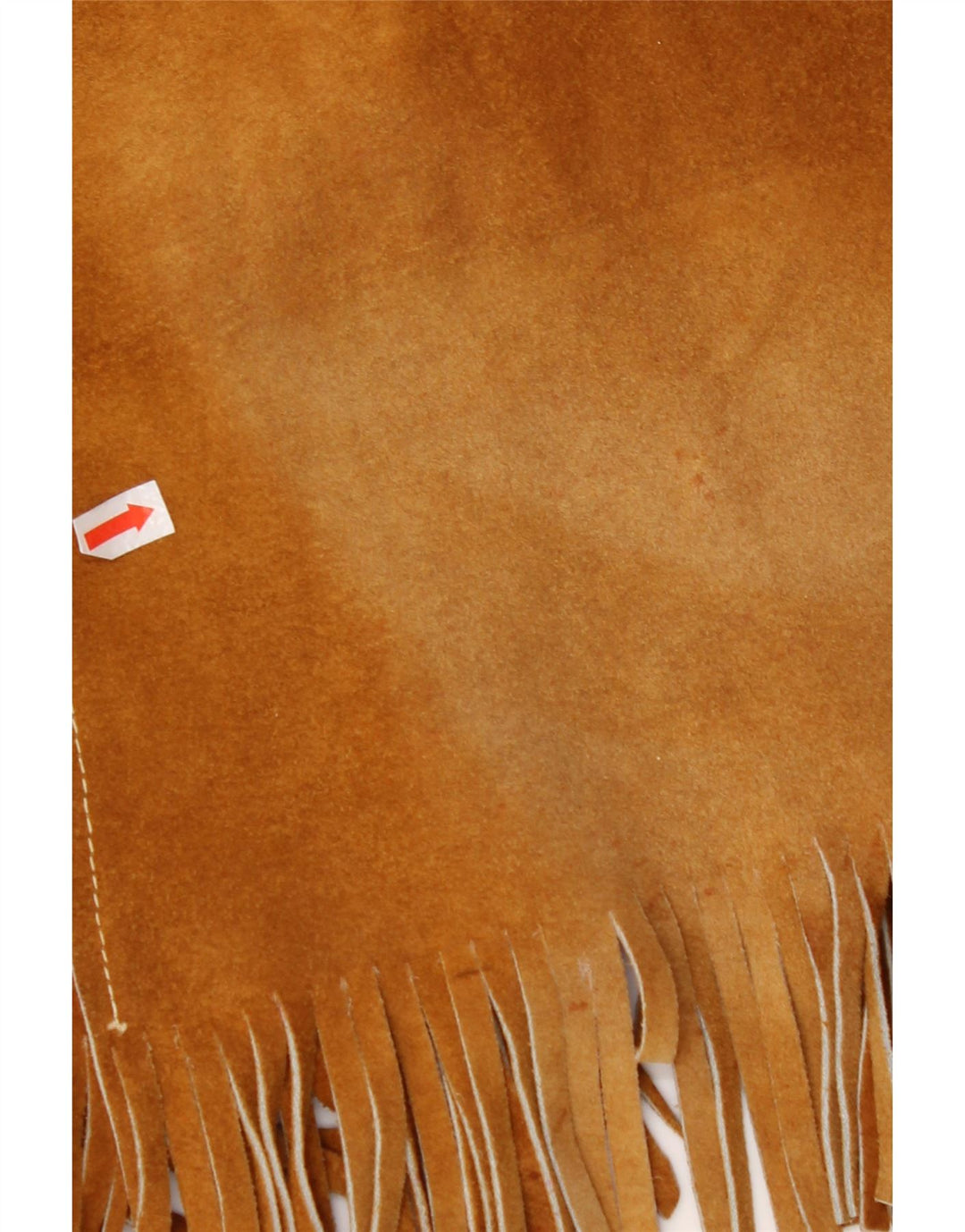 VINTAGE Womens Suede Waistcoat UK 10 Small Brown