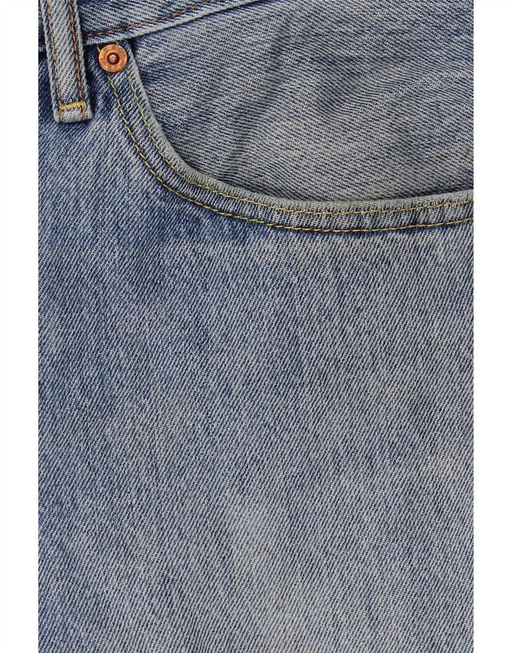 Levi's Mens 505 Distressed Straight Jeans W36 L30 Blue