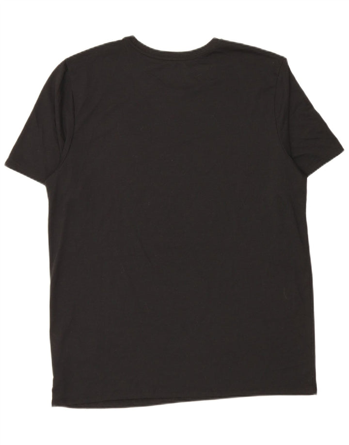 Nike Mens Dri Fit Graphic T-Shirt Top Large Black Polyester