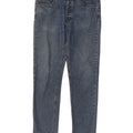 Benetton Mens Slim Jeans W31 L30 Blue Cotton