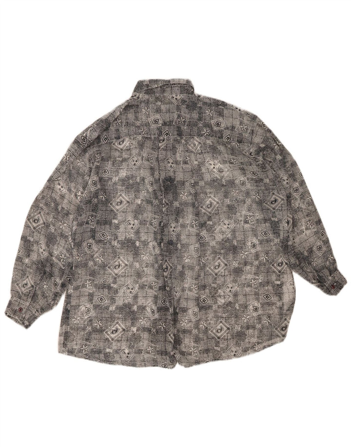 FALMER Womens Shirt Blouse UK 18 XL Grey Floral Polyester