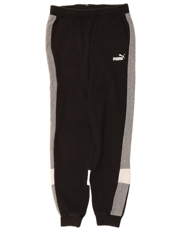 Puma Boys Tracksuit Trousers Joggers 13-14 Years  Black Colourblock