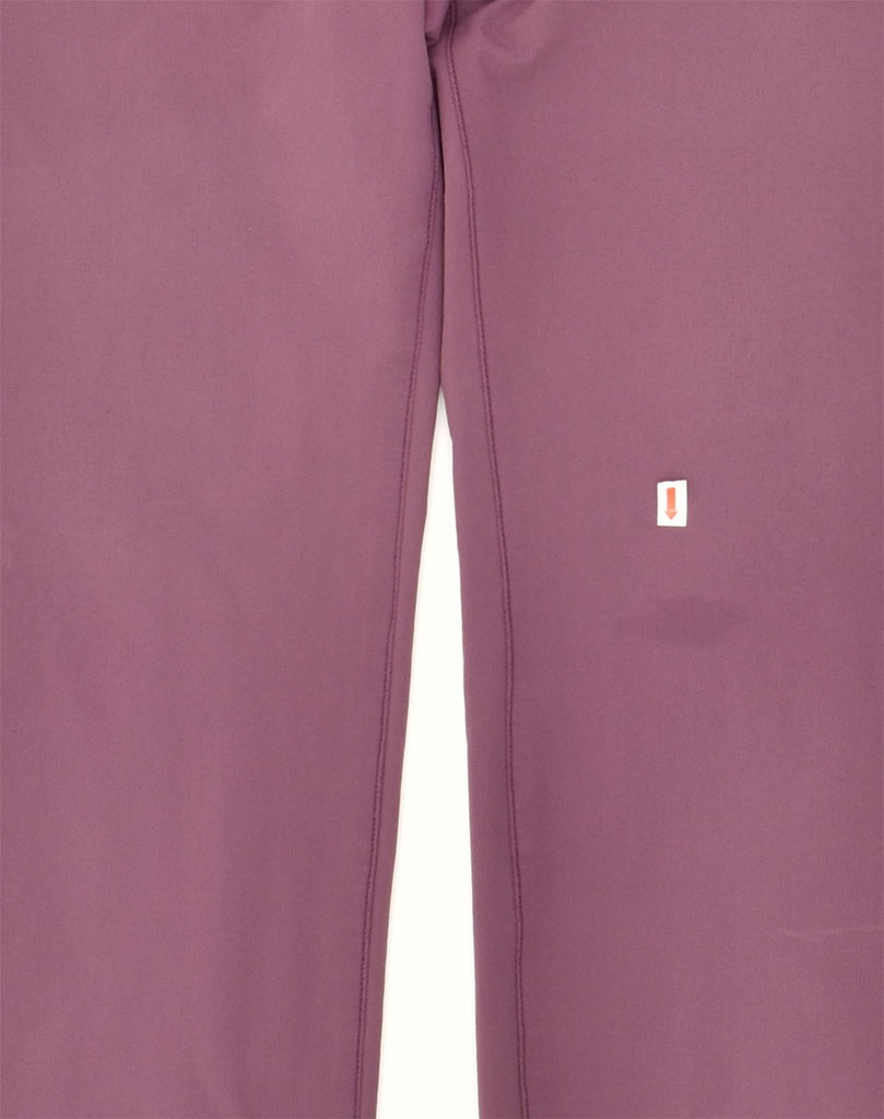 CHERVO Womens Slim Casual Trousers IT 46 Large W34 L29 Purple Polyester | Vintage Chervo | Thrift | Second-Hand Chervo | Used Clothing | Messina Hembry 