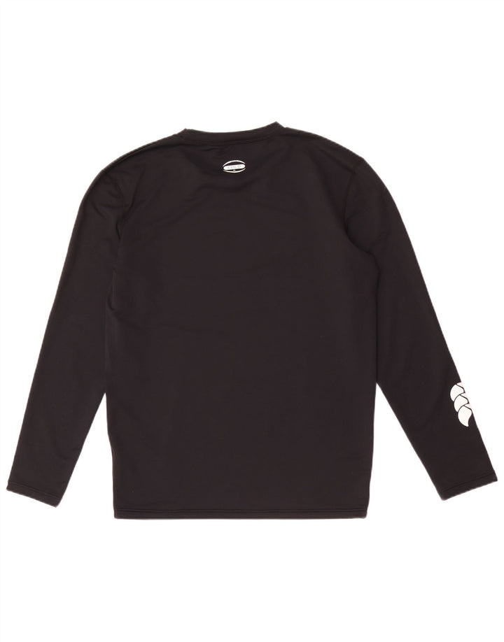 Canterbury Mens Graphic Top Long Sleeve Small Black Nylon