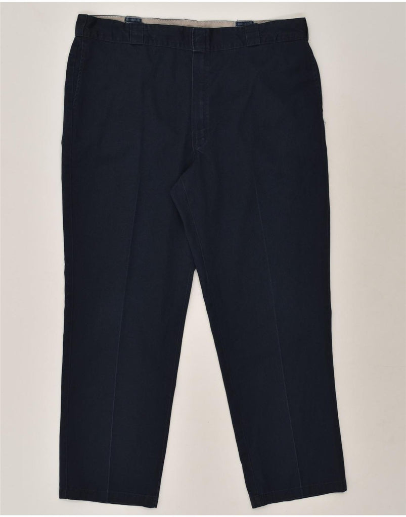 DICKIES Mens Original Fit Chino Trousers W42 L32  Navy Blue Cotton | Vintage Dickies | Thrift | Second-Hand Dickies | Used Clothing | Messina Hembry 