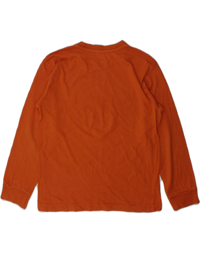 CHAMPION Boys Graphic Top Long Sleeve 7-8 Years Small  Orange Cotton | Vintage Champion | Thrift | Second-Hand Champion | Used Clothing | Messina Hembry 