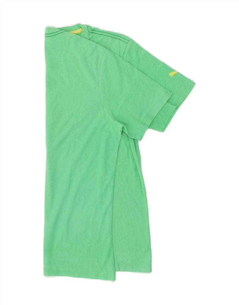 PUMA Mens Graphic T-Shirt Top Small Green | Vintage Puma | Thrift | Second-Hand Puma | Used Clothing | Messina Hembry 