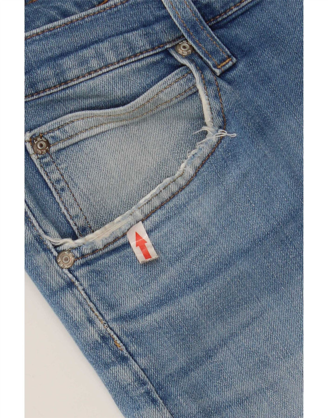 Lee Mens Luke Straight Jeans W31 L29 Blue Cotton
