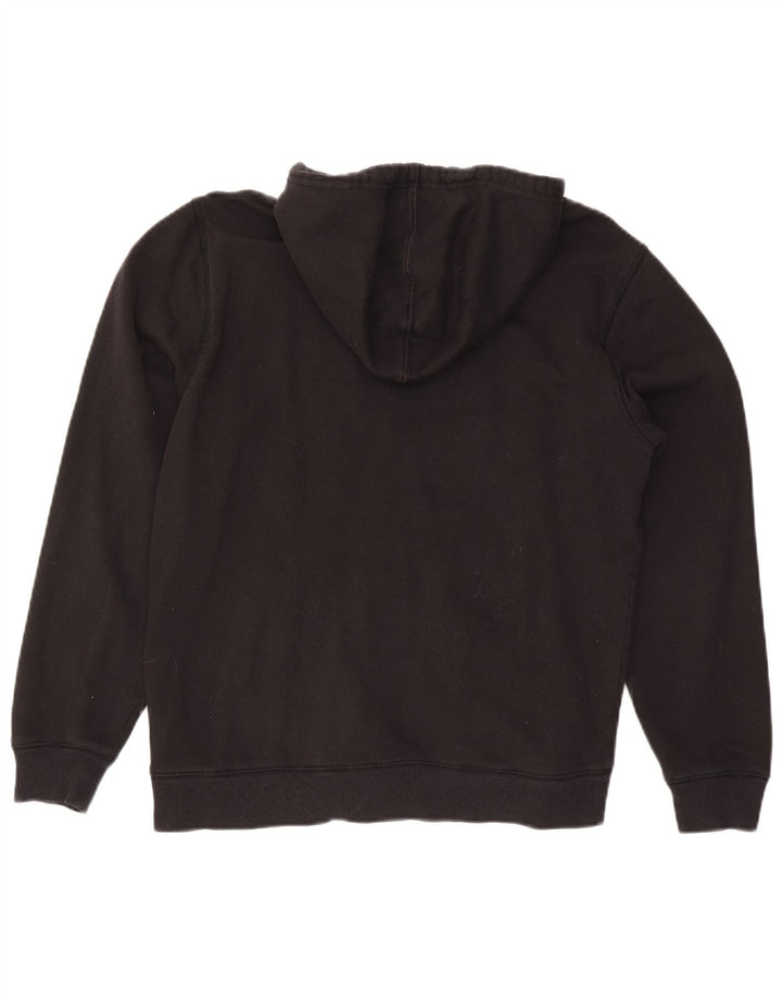 Levi's Womens Graphic Hoodie Jumper UK 14 Medium Black Cotton