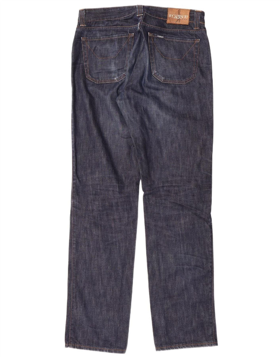 JECKERSON Mens Straight Jeans W38 L36 Blue Cotton