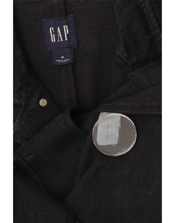 Gap Mens Denim Jacket UK 38 Medium Black Cotton
