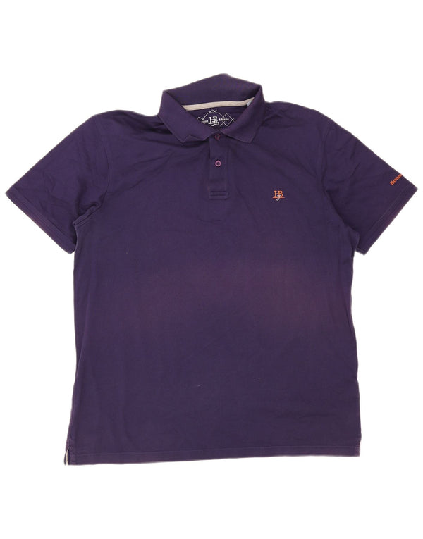 Harmont & Blaine Mens Polo Shirt 3XL Purple Cotton