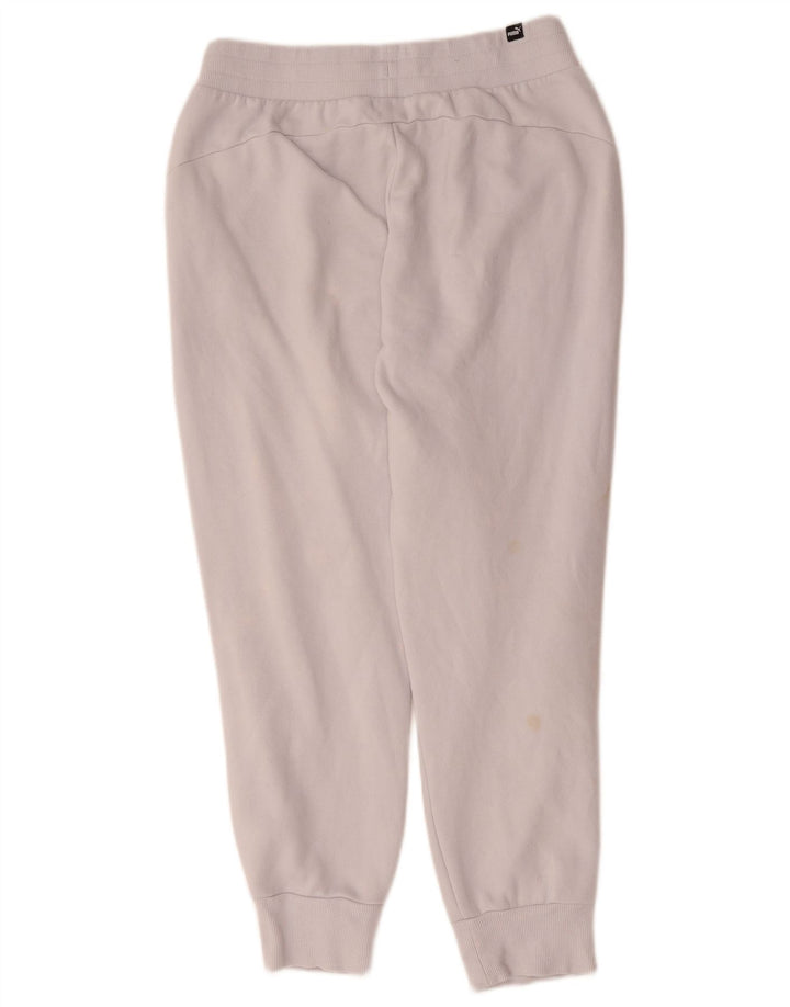Puma Womens Tracksuit Trousers Joggers UK 14 Medium Grey Cotton