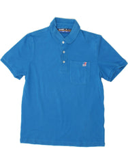 K-WAY Mens Polo Shirt Small Blue Cotton