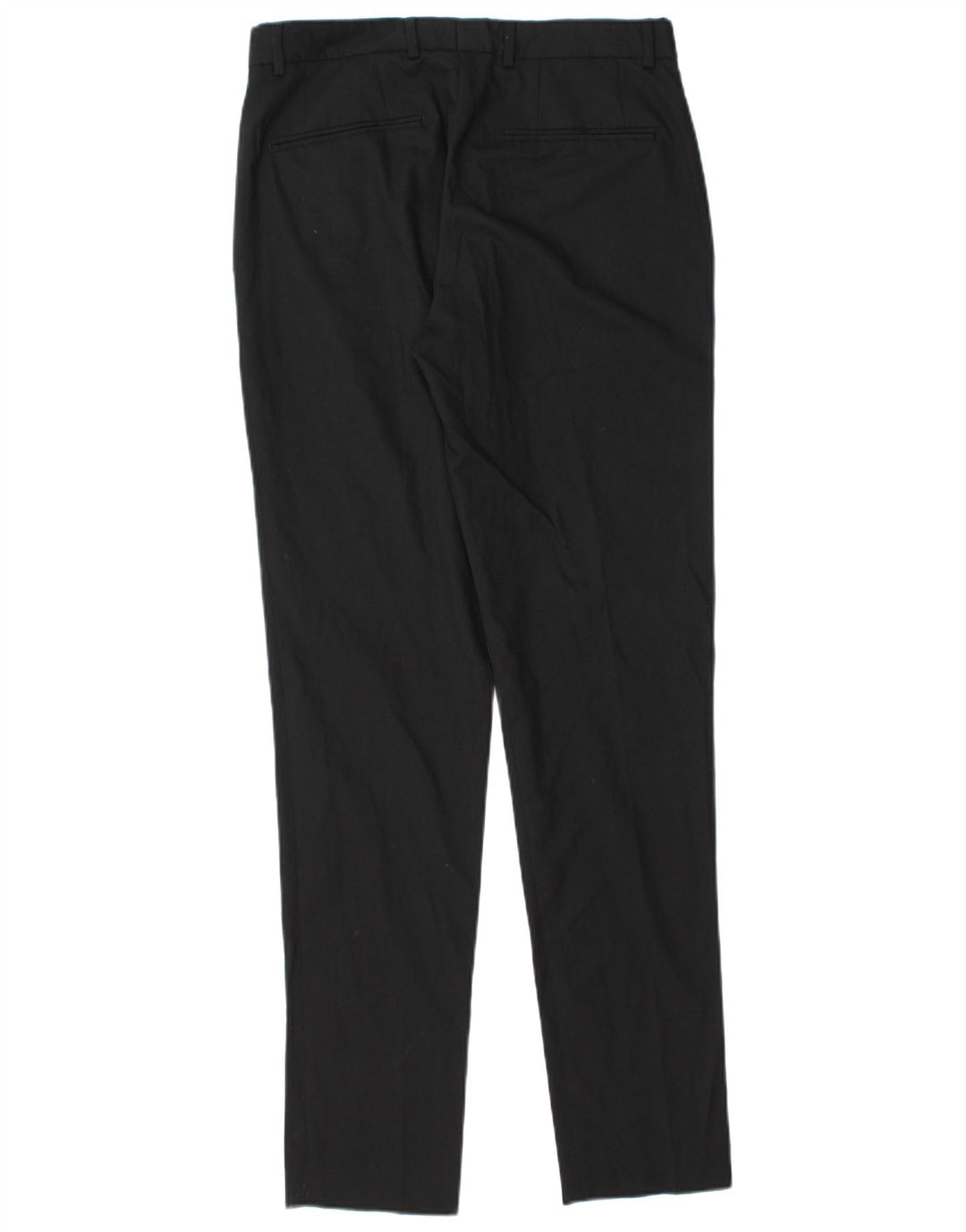 Zara Mens Slim Chino Trousers EU 38 Small W30 L32 Black Polyester