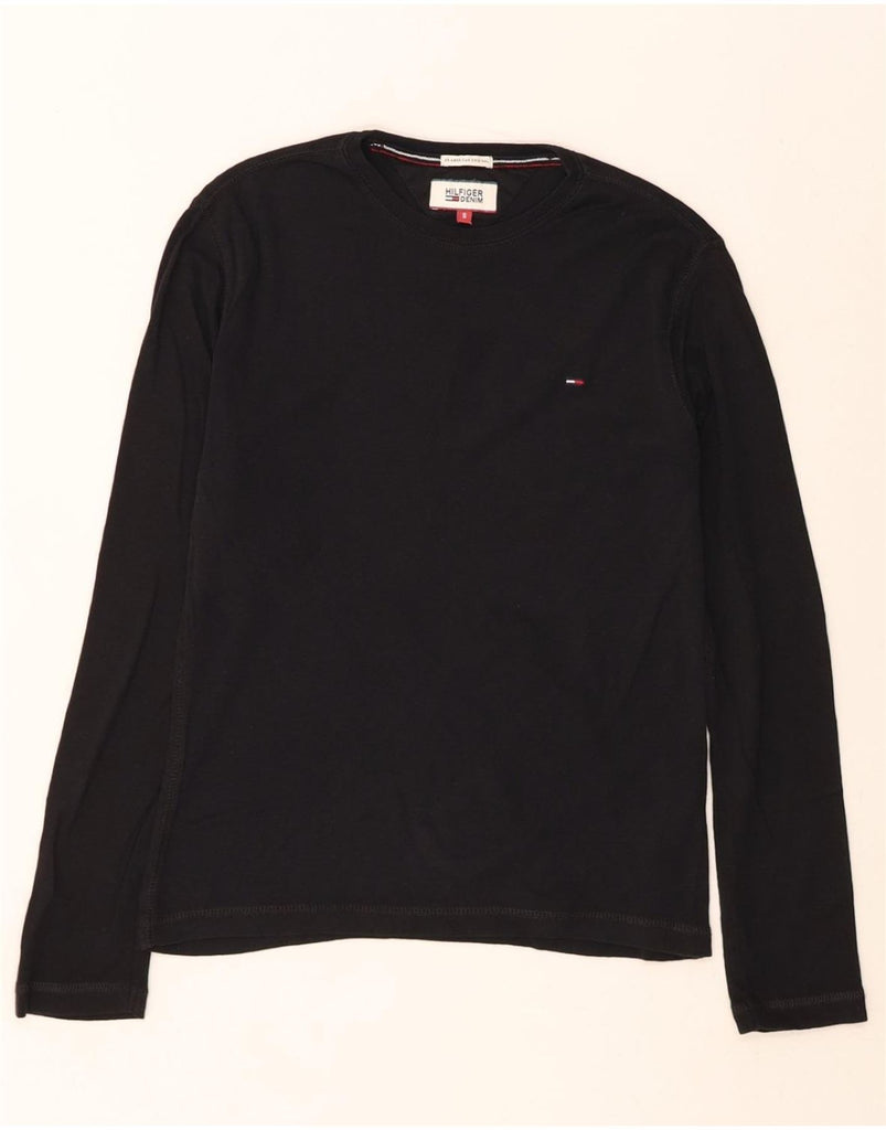 TOMMY HILFIGER Mens Top Long Sleeve Small Black Cotton Vintage Tommy Hilfiger and Second-Hand Tommy Hilfiger from Messina Hembry 