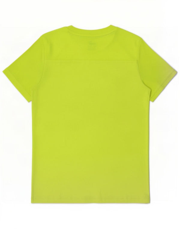 Puma Boys Graphic T-Shirt Top 11-12 Years Green Polyester
