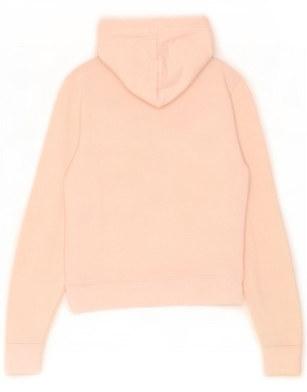 Converse Womens Graphic Hoodie Jumper UK 16 Large Pink Cotton