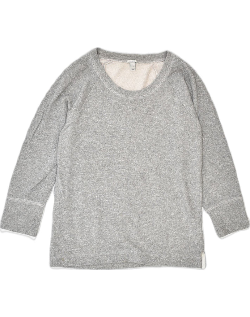 J. CREW Womens Sweatshirt Jumper UK 10 Small Grey Cotton | Vintage | Thrift | Second-Hand | Used Clothing | Messina Hembry 